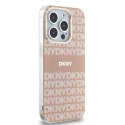 DKNY DKHMP15XHRHSEP iPhone 15 Pro Max 6.7" różowy/pink hardcase IML Mono & Stripe MagSafe