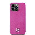 DKNY DKHMP15XPSHRPSP iPhone 15 Pro Max 6.7" różowy/pink hardcase Leather Monogram Pattern Metal Logo MagSafe