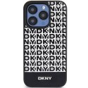 DKNY DKHMP15XPSOSPK iPhone 15 Pro Max 6.7" czarny/black hardcase Leather Printed Pattern Metal Logo MagSafe