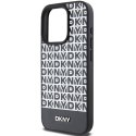 DKNY DKHMP15XPSOSPK iPhone 15 Pro Max 6.7" czarny/black hardcase Leather Printed Pattern Metal Logo MagSafe