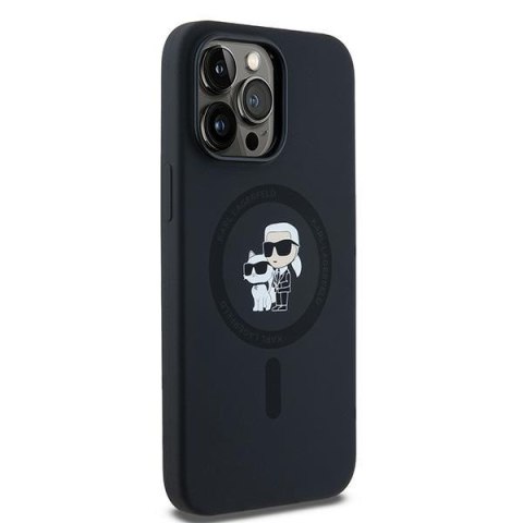 Karl Lagerfeld KLHMP14XSCMKCRHK iPhone 14 Pro Max 6.7" czarny/black hardcase Silicone Karl & Choupette MagSafe