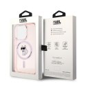 Karl Lagerfeld KLHMP14LHFCCNOP iPhone 14 Pro 6.1" różowy/pink hardcase IML Choupette MagSafe