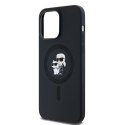 Karl Lagerfeld KLHMP14LSCMKCRHK iPhone 14 Pro 6.1" czarny/black hardcase Silicone Karl & Choupette MagSafe