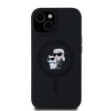 Karl Lagerfeld KLHMP15MSCMKCRHK iPhone 15 Plus / 14 Plus 6.7" czarny/black hardcase Silicone Karl & Choupette MagSafe