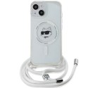 Karl Lagerfeld KLHMP13MHCCHNT iPhone 13 / 14 / 15 6.1" hardcase transparent IML Choupette Head & Cord Magsafe