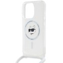 Karl Lagerfeld KLHMP14LHCCHNT iPhone 14 Pro 6.1" hardcase transparent IML Choupette Head & Cord Magsafe