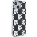 DKNY DKHCP15SHDLCEK iPhone 15 / 14 / 13 6.1" czarny/black hardcase IML Checkered Mono Pattern