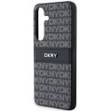 DKNY DKHCS24MPRTHSLK S24+ S926 czarny/black hardcase Leather Mono Stripe & Metal Logo