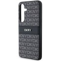 DKNY DKHCS24SPRTHSLK S24 S921 czarny/black hardcase Leather Mono Stripe & Metal Logo