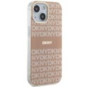 DKNY DKHMP14SHRHSEP iPhone 14 / 15 / 13 6.1" różowy/pink hardcase IML Mono & Stripe MagSafe