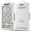 DKNY DKHMP15MHCPTSE iPhone 15 Plus / 14 Plus 6.7" beżowy/beige hardcase IML Checkered Mono Pattern & Printed Stripes MagSafe