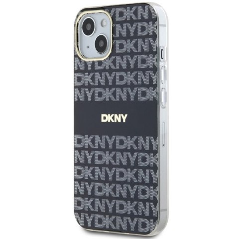 DKNY DKHMP15MHRHSEK iPhone 15 Plus / 14 Plus 6.7" czarny/black hardcase IML Mono & Stripe MagSafe