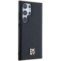 DKNY DKHMS24LPSHRPSK S24 Ultra S928 czarny/black hardcase Leather Pattern Metal Logo MagSafe