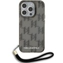 Karl Lagerfeld KLHCP15XHKDPNSK iPhone 15 Pro Max 6.7" czarny/black hardcase IML Mono KL Pattern & Cord