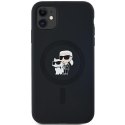 Karl Lagerfeld KLHMN61SCMKCRHK iPhone 11 / Xr 6.1" czarny/black hardcase Silicone Karl & Choupette MagSafe