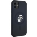 Karl Lagerfeld KLHMN61SCMKCRHK iPhone 11 / Xr 6.1" czarny/black hardcase Silicone Karl & Choupette MagSafe