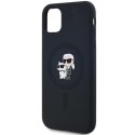 Karl Lagerfeld KLHMN61SCMKCRHK iPhone 11 / Xr 6.1" czarny/black hardcase Silicone Karl & Choupette MagSafe