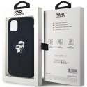 Karl Lagerfeld KLHMN61SCMKCRHK iPhone 11 / Xr 6.1" czarny/black hardcase Silicone Karl & Choupette MagSafe