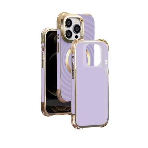 Nakładka Circle Glam Mag do iPhone 13 Pro 6,1" fioletowa