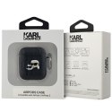 Karl Lagerfeld KLA2PGKCPK AirPods 1/2 cover czarny/black Monogram Karl & Choupette Head