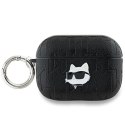 Karl Lagerfeld KLAP2PGCHPK AirPods Pro 2 (2022/2023) cover czarny/black Monogram Choupette Head