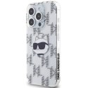 Karl Lagerfeld KLHCP15XHKLPCHT iPhone 15 Pro Max 6.7" transparent hardcase IML Choupette Head & Monogram