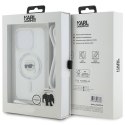 Karl Lagerfeld KLHMP15LHCKHNT iPhone 15 Pro 6.1" hardcase transparent Crossbody IML Karl Head Magsafe