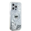 Karl Lagerfeld KLHMP15LLGKISGH iPhone 15 Pro 6.1" hardcase transparent Liquid Glitter Karl Head Magsafe