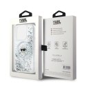 Karl Lagerfeld KLHMP15LLGKISGH iPhone 15 Pro 6.1" hardcase transparent Liquid Glitter Karl Head Magsafe