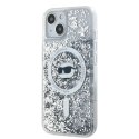 Karl Lagerfeld KLHMP15MLGCHSGH iPhone 15 Plus / 14 Plus 6.1" hardcase transparent Liquid Glitter Choupette Head Magsafe