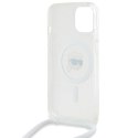 Karl Lagerfeld KLHMP15SHCKHNT iPhone 15 / 14 / 13 6.1" hardcase transparent Crossbody IML Karl Head Magsafe