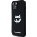 Karl Lagerfeld KLHMP15SSCHPPLK iPhone 15 / 14 / 13 6.1" czarny/black hardcase Silicone Choupette Head MagSafe