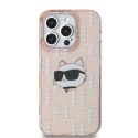 Karl Lagerfeld KLHCP13LHKLPCHP iPhone 13 Pro / 13 6.1" różowy/pink hardcase IML Choupette Head & Monogram