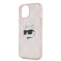 Karl Lagerfeld KLHCP13MHKLPCHP iPhone 13 6.1" różowy/pink hardcase IML Choupette Head & Monogram