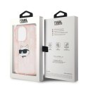 Karl Lagerfeld KLHCP15XHKLPCHP iPhone 15 Pro Max 6.7" różowy/pink hardcase IML Choupette Head & Monogram