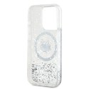 Karl Lagerfeld KLHMP13XLGCHSGH iPhone 13 Pro Max 6.7" hardcase transparent Liquid Glitter Choupette Head Magsafe