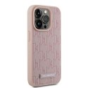 Karl Lagerfeld KLHMP15XPKHPORPP iPhone 15 Pro Max 6.7" hardcase różowy/pink Leather Monogram Metal Logo