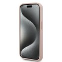 Karl Lagerfeld KLHMP15XPKHPORPP iPhone 15 Pro Max 6.7" hardcase różowy/pink Leather Monogram Metal Logo