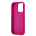 Karl Lagerfeld KLHMP15XSCHPPLF iPhone 15 Pro Max 6.7" różowy/fuschia hardcase Silicone Choupette Head MagSafe