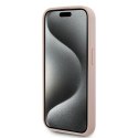 Karl Lagerfeld KLHMP15LPKHPORPP iPhone 15 Pro 6.1" hardcase różowy/pink Leather Monogram Metal Logo