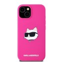 Karl Lagerfeld KLHMP15MSCHPPLF iPhone 15 Plus / 14 Plus 6.7" różowy/fuschia hardcase Silicone Choupette Head MagSafe