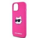 Karl Lagerfeld KLHMP15MSCHPPLF iPhone 15 Plus / 14 Plus 6.7" różowy/fuschia hardcase Silicone Choupette Head MagSafe