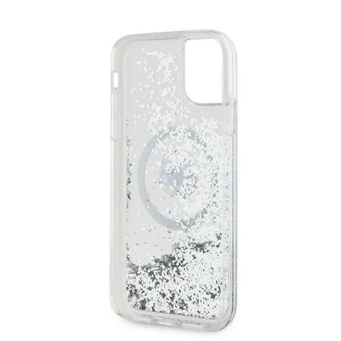 Karl Lagerfeld KLHMN61LGCHSGH iPhone 11 / Xr 6.1" hardcase transparent Liquid Glitter Choupette Head Magsafe