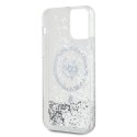 Karl Lagerfeld KLHMP12MLGCHSGH iPhone 12/12 Pro 6.1" hardcase transparent Liquid Glitter Choupette Head Magsafe