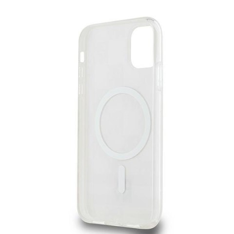 DKNY DKHMN61HCPTSP iPhone 11 / Xr 6.1" różowy/pink hardcase IML Checkered Mono Pattern & Printed Stripes MagSafe