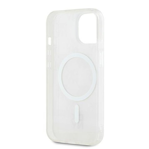 DKNY DKHMP15SHCPTSP iPhone 15 / 14 / 13 6.1" różowy/pink hardcase IML Checkered Mono Pattern & Printed Stripes MagSafe