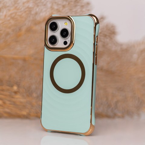 Nakładka Circle Glam Mag do iPhone 11 miętowa