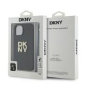 DKNY DKHCP14SPBSWSK iPhone 14 / 15 / 13 6.1" czarny/black hardcase Wrist Strap Stock Logo