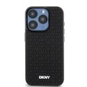 DKNY DKHCP15X3DRPWK iPhone 15 Pro Max 6.7" czarny/black hardcase 3D Rubber Repeat Pattern