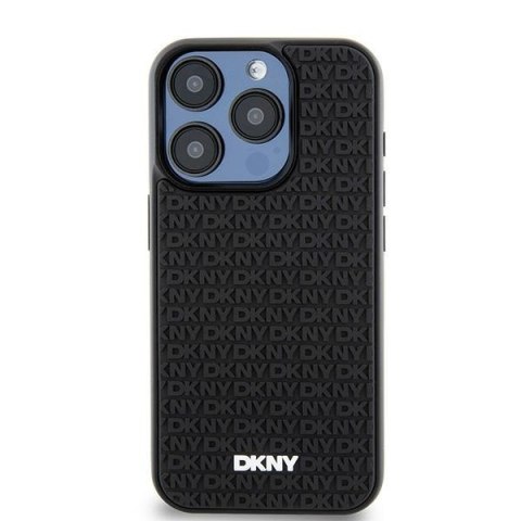 DKNY DKHCP15M3DRPWK iPhone 15 Plus 6.7" czarny/black hardcase 3D Rubber Repeat Pattern